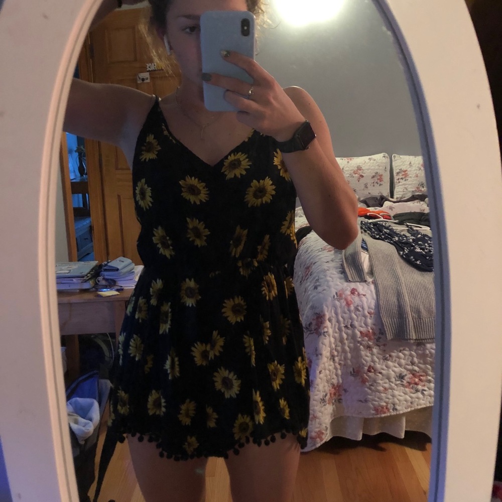 Zanzea sunflower romper
